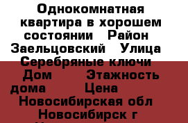 Однокомнатная квартира в хорошем состоянии › Район ­ Заельцовский › Улица ­ Серебряные ключи › Дом ­ 4 › Этажность дома ­ 16 › Цена ­ 12 500 - Новосибирская обл., Новосибирск г. Недвижимость » Квартиры аренда   . Новосибирская обл.,Новосибирск г.